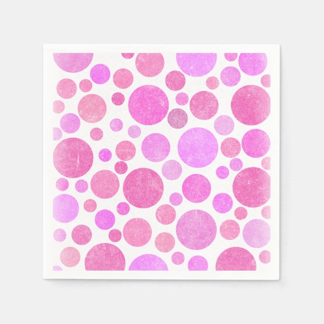 Pink Bubble Yum Napkins (Front)