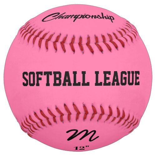 Pink Bubblegum Softball