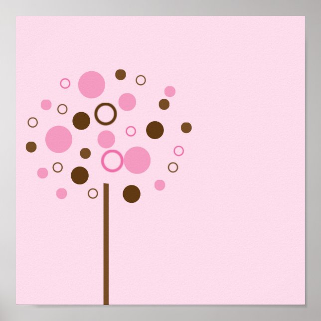 Pink Bubblegum Tree Poster (Front)