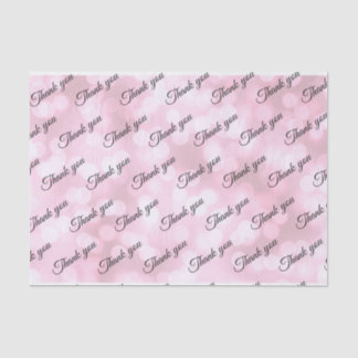 Pink bubbles custom Thank you Wedding tissue paper