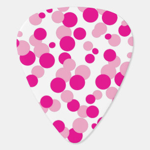 Pink Bubbles Pattern Custom Guitar Picks