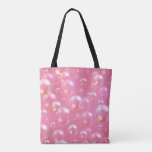 Pink Bubbles Pattern Tote Bag