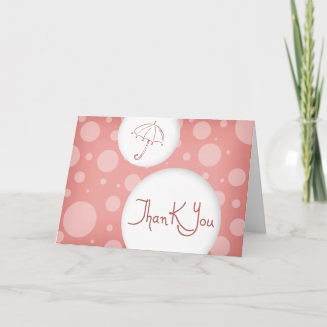 pink bubbles thank you card (Front)