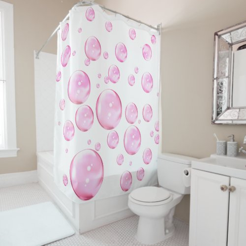 Pink Bubbles White