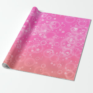 Pink Bubbles Wrapping Paper