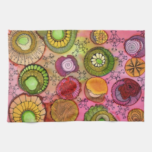 Pink Buckle Kitchen Towel