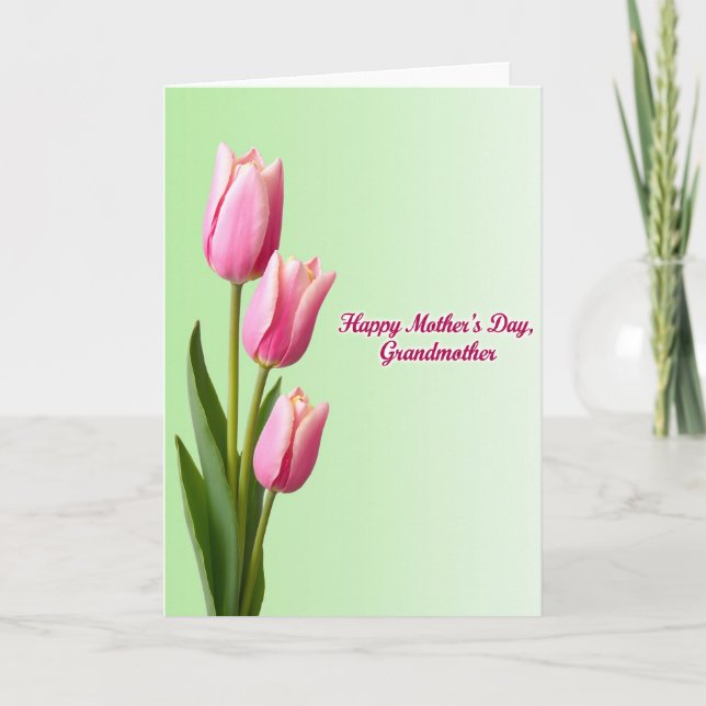 Pink Bud Sweet Mothers Day Card (Front)
