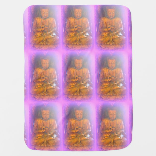 pink buddha baby blanket (Front)
