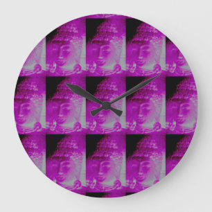 pink buddha clock