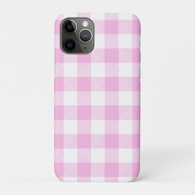Pink Buffalo Check Case-Mate iPhone Case (Back)