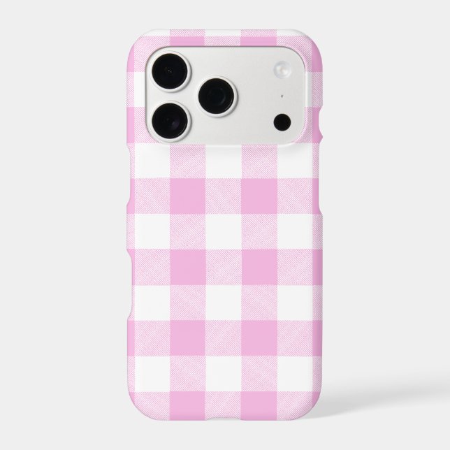 Pink Buffalo Check Iphone Case (Back)