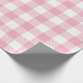 Pink Buffalo Check Pattern Wrapping Paper