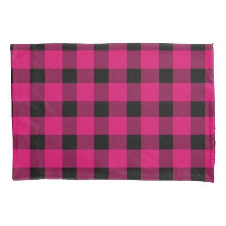 Pink Buffalo Country Lumberjack Plaid Pillow Case