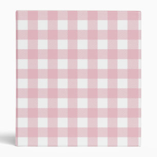 Pink Buffalo Plaid 3 Ring Binder