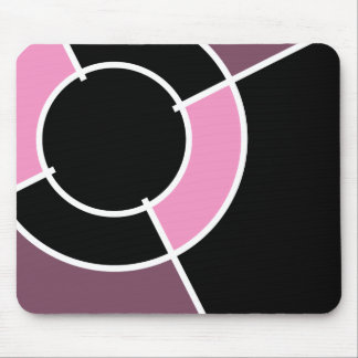 pink bullseye mouse pad