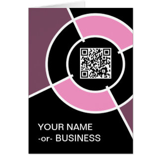 pink bullseye QR code