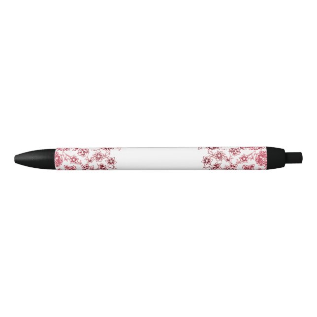 Pink Bunches of Flowers Pen (Front)