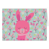 Pink Bunnies and Flowers (Front Horizontal)