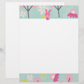 Pink Bunnies and Flowers (Front/Back)