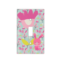 Pink Bunnies and Flowers