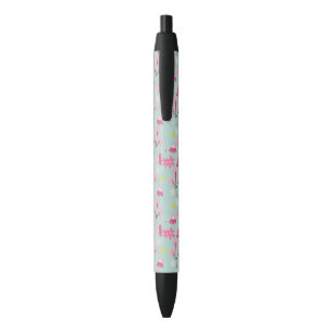 Pink Bunnies and Flowers Pen