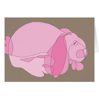 Pink Bunny Cards