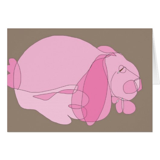 Pink Bunny Cards (Front Horizontal)