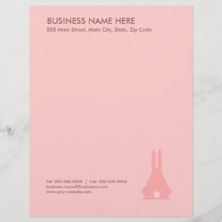 Pink Bunny Letterhead
