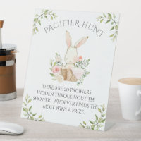 Pink Bunny Rabbit Baby Shower Game