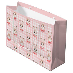 Pink Bunny Rabbit Gift Large Gift Bag