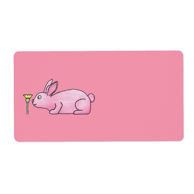 Pink Bunny Rabbit. Label (Front)