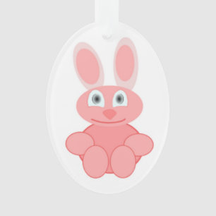 PINK BUNNY RABBIT ORNAMENT