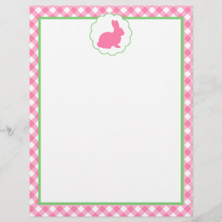 Pink Bunny Silhouette