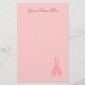 Pink Bunny Stationery