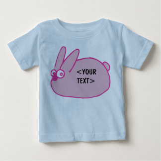 Pink Bunny, <YOUR TEXT> Baby T-Shirt