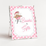 Pink Burger BBQ Baby Shower Books and Gifts Poster<br><div class="desc">Make your event special with this Baby- Q Baby Shower with our cute and lovely printable Books and Gifts Sign featuring adorable Burgers theme. Download,  personalize,  and create lasting memories with this perfect touch for your joyous celebration!

BS743</div>