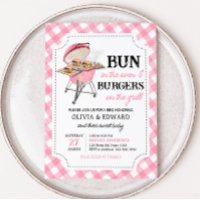 Pink Burger BBQ Baby Shower 