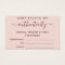 Pink Burgundy Script Certificate of Authenticity