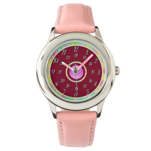 Pink Burgundy Watch