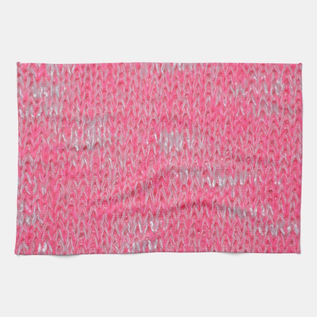 Pink Burn Out Pattern Peace Love Destiny Art Towel (Horizontal)