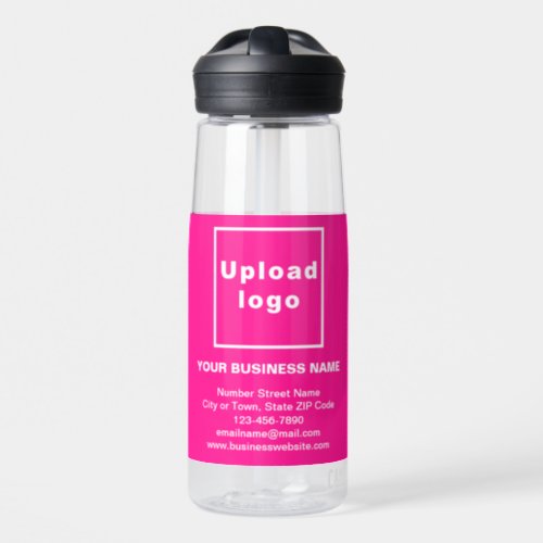 Pink Business Brand on 25 oz Water Bottle