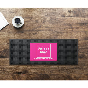 Pink Business Brand on Bar Mat