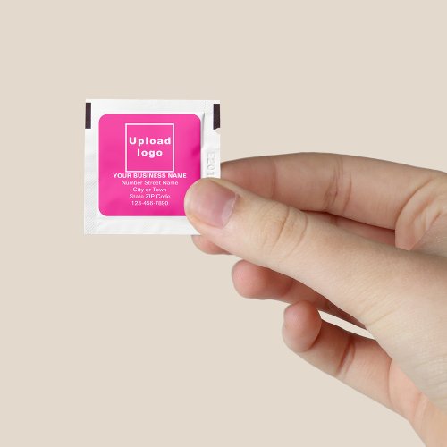 Pink Business Brand on Hand Sanitizer Packet