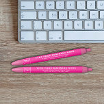 Pink Business Brand on Ink Pen