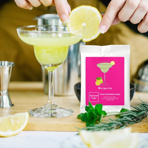 Pink Business Brand on Margarita Drink Mix