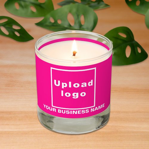 Pink Business Brand on Scented Candle