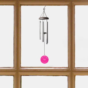 Pink Business Brand on Wind Chime