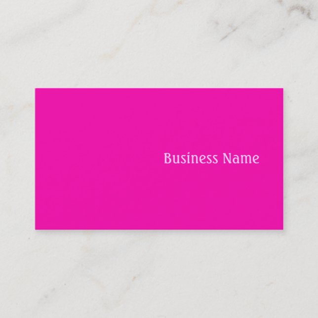 Pink Business Card (Front)