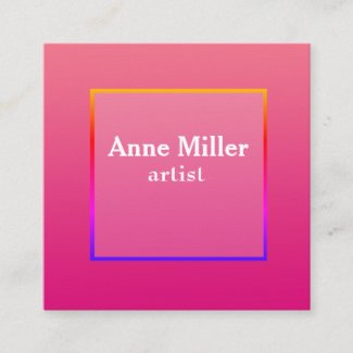 Pink Business Card