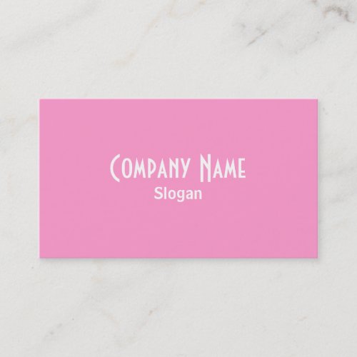 Pink Business Card